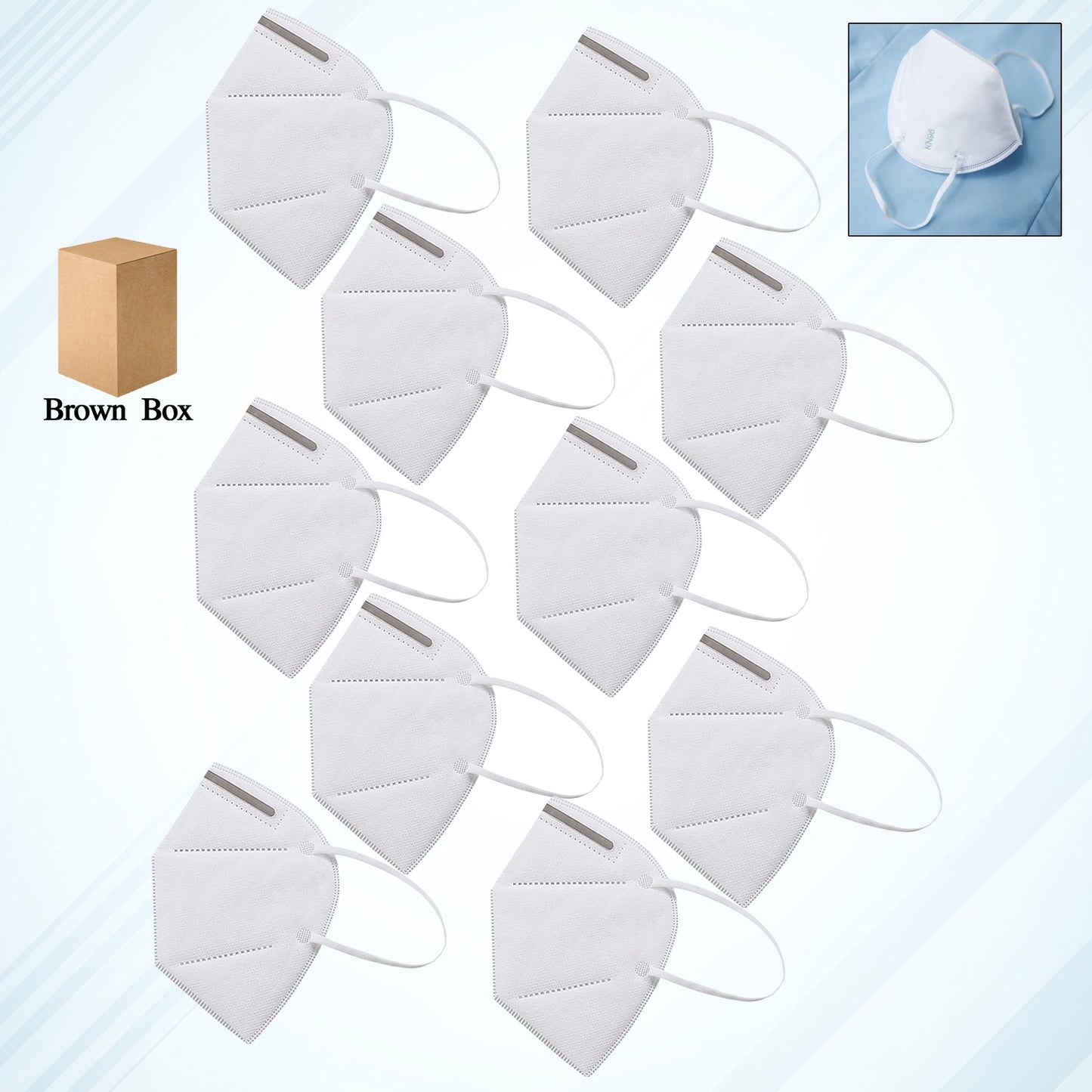 N95 Anti Pollution  Virus Face Mask (10 Pcs Set) - LootFaat