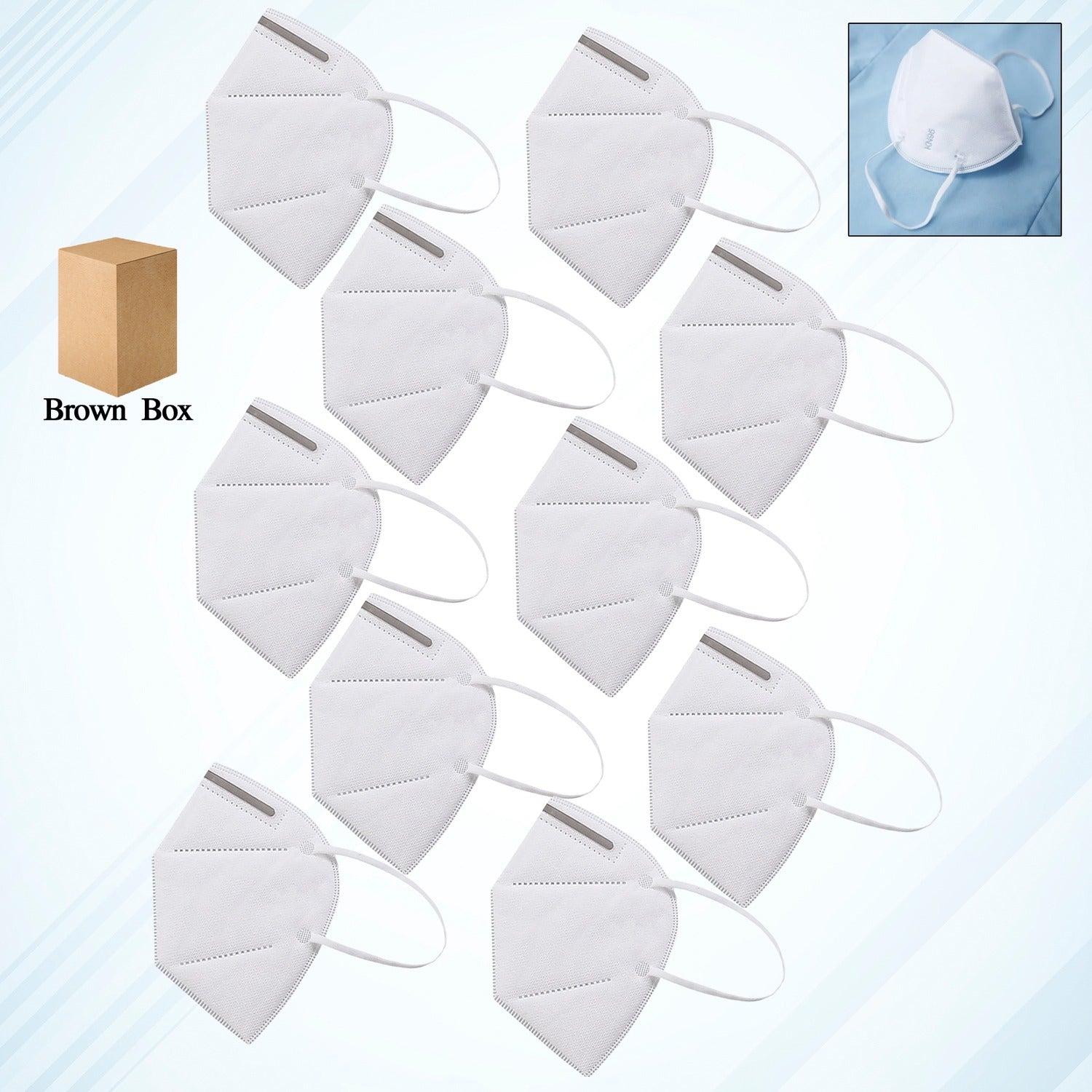 N95 Anti Pollution  Virus Face Mask (10 Pcs Set) - LootFaat
