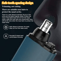 Easy Trim Compact Nose Hair Trimmer – 7000RPM Precision Safe Design, Waterproof & Rechargeable