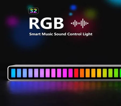 Smart RGB Rhythm Sound Bar – LED Music Ambient Light for Car, Desk & Gaming, 18 Colors, 9 Modes - second image