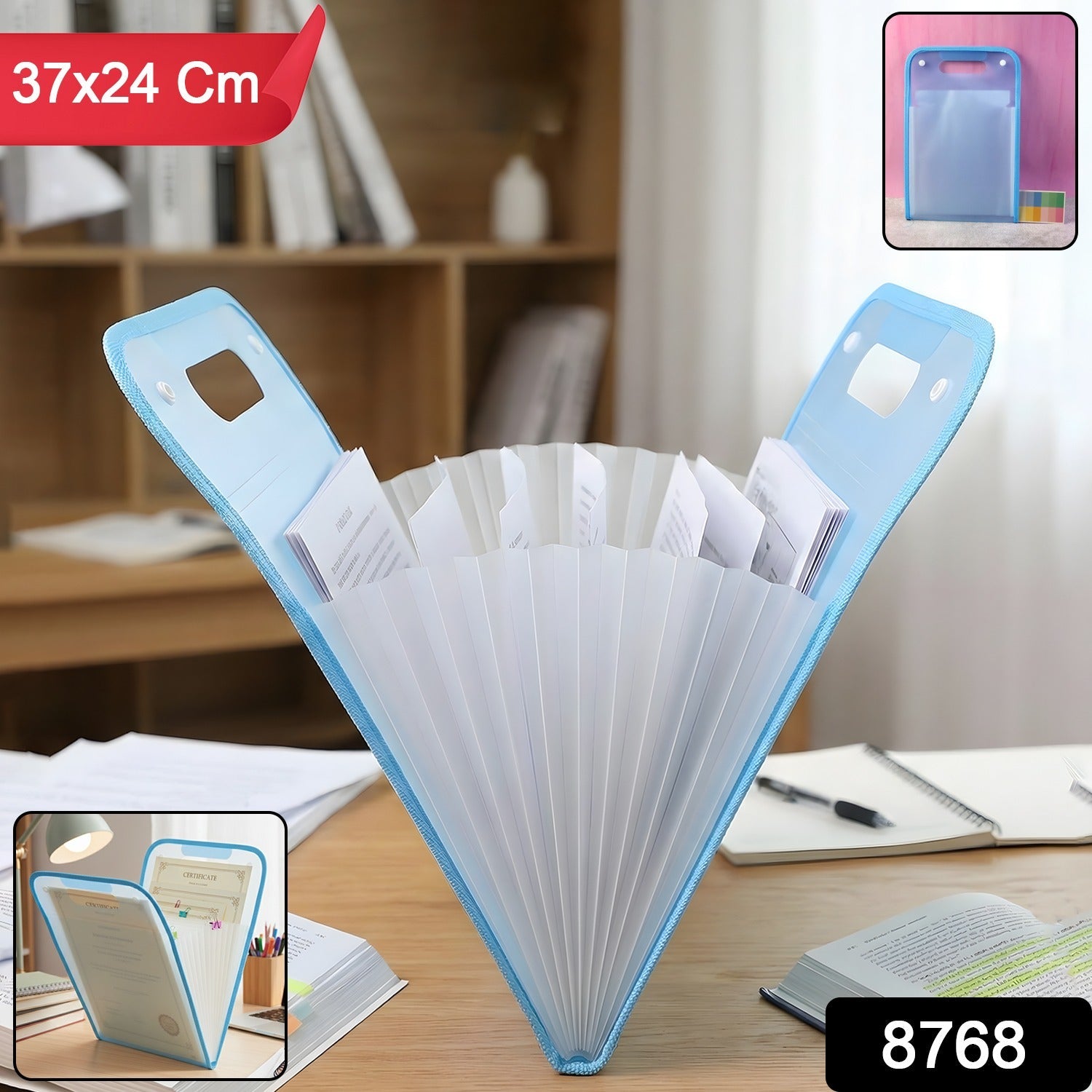 13 Pocket Document File Folder with Handle Stationery detail view 2