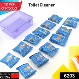 Toilet cleaning bubbles, effective decontamination, 12-pack.