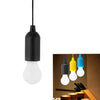 LED Pull Cord Light - Battery Operated Hanging Bulb