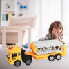 Realistic Long-haul Toy Vehicle Transport Playset With Lights And Sound