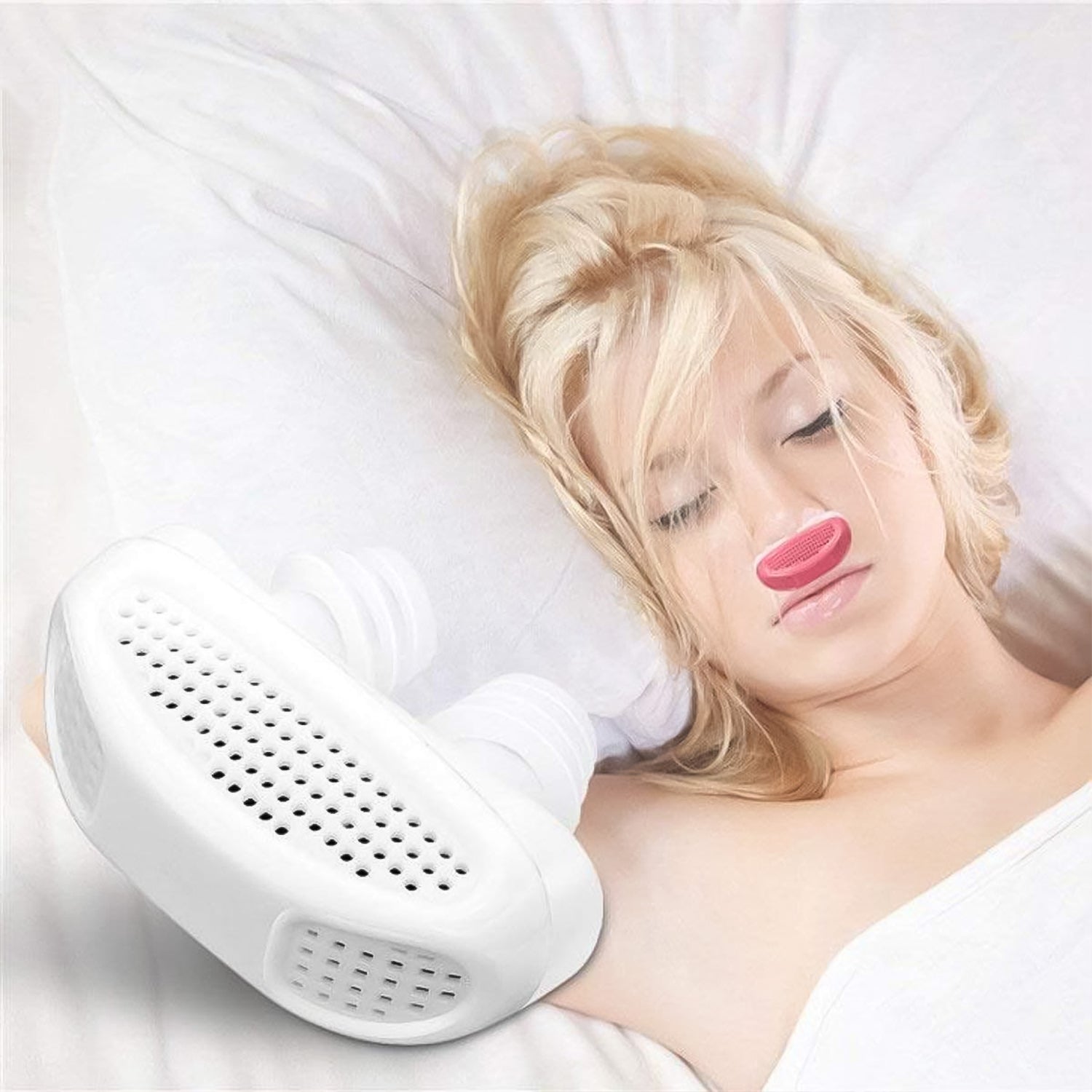 2 In 1 Anti Snoring And Air Purifier Nose Clip Anti Snoring Device (1 Pc  With Plastic Case) - LootFaat