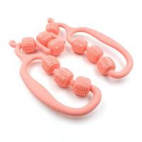 Muscle Massage Roller 10 Wheels Relieve Soreness Leg Muscle Roller Fitness Roller Muscle Relaxer Massage Roller Ring Clip All Round Massaging Uniform Force Elastic Pp Drop Shaped For Home Use (1 Pc) - LootFaat