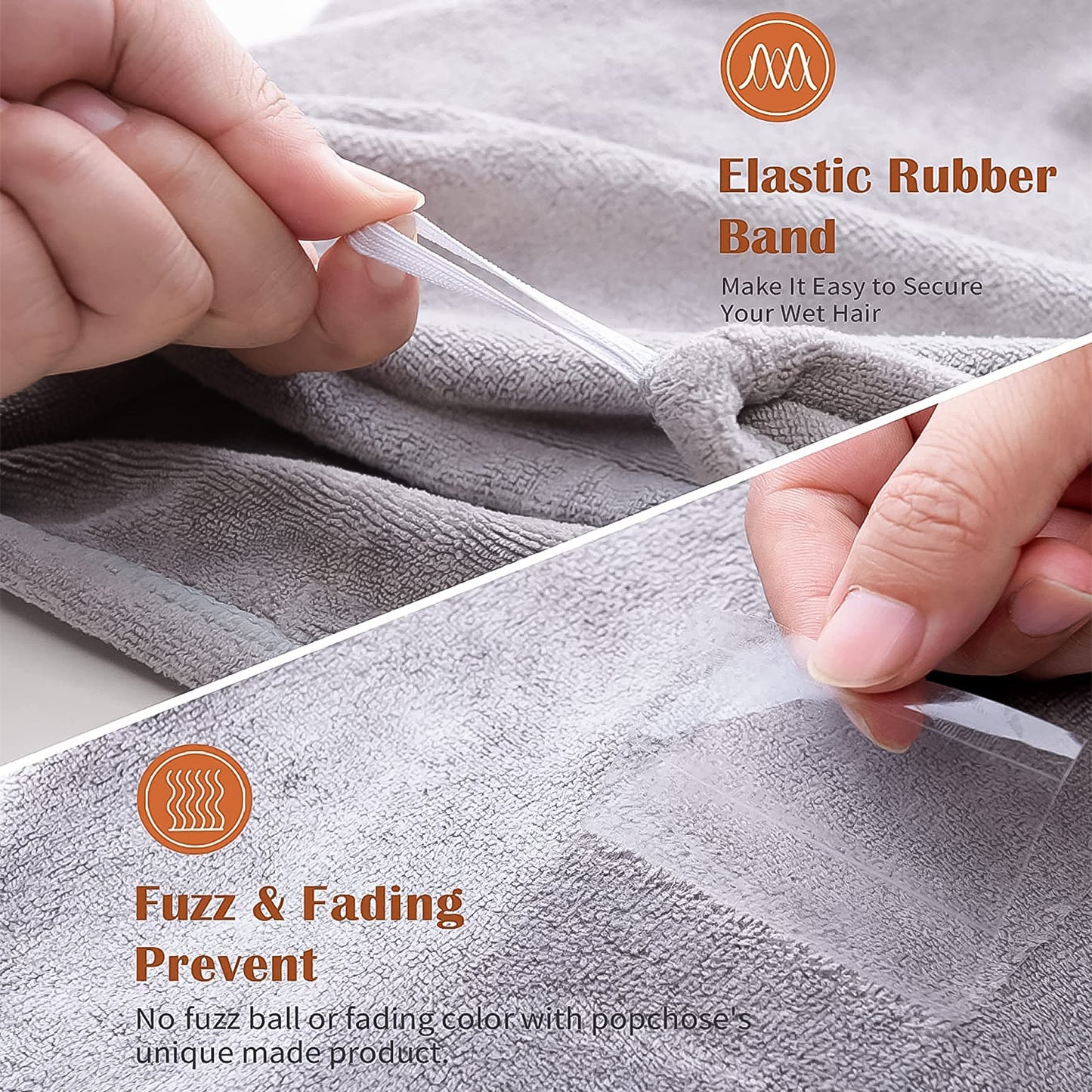 Microfiber Hair Drying Towel Wrap - Quick Absorbent Turban