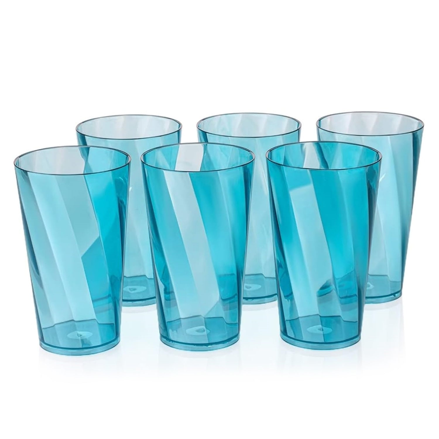 Premium Juice And Water Glasses Set Of 6 Transparent 300ml Drinking Water Glasses Stylish  Crystal Square Highball Glasses For Water Juice  Cocktails Glass Set Of 6 For Water - LootFaat