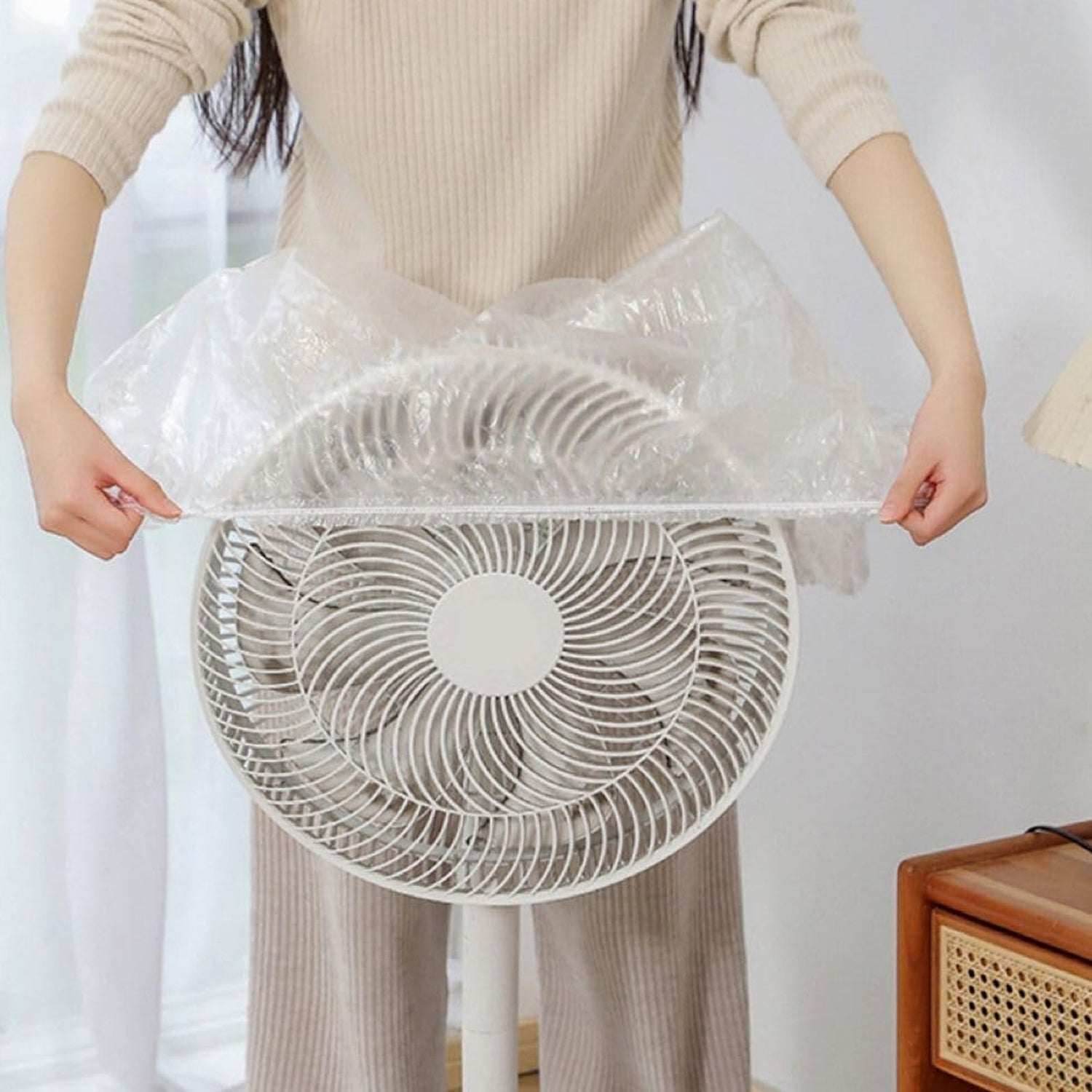 Home Thick Disposable Dust Proof Plastic Furniture Covers (1 Pc  Small) - LootFaat