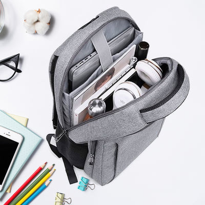 Lightweight Water-Resistant Laptop Bag with Adjustable Strap & Storage
