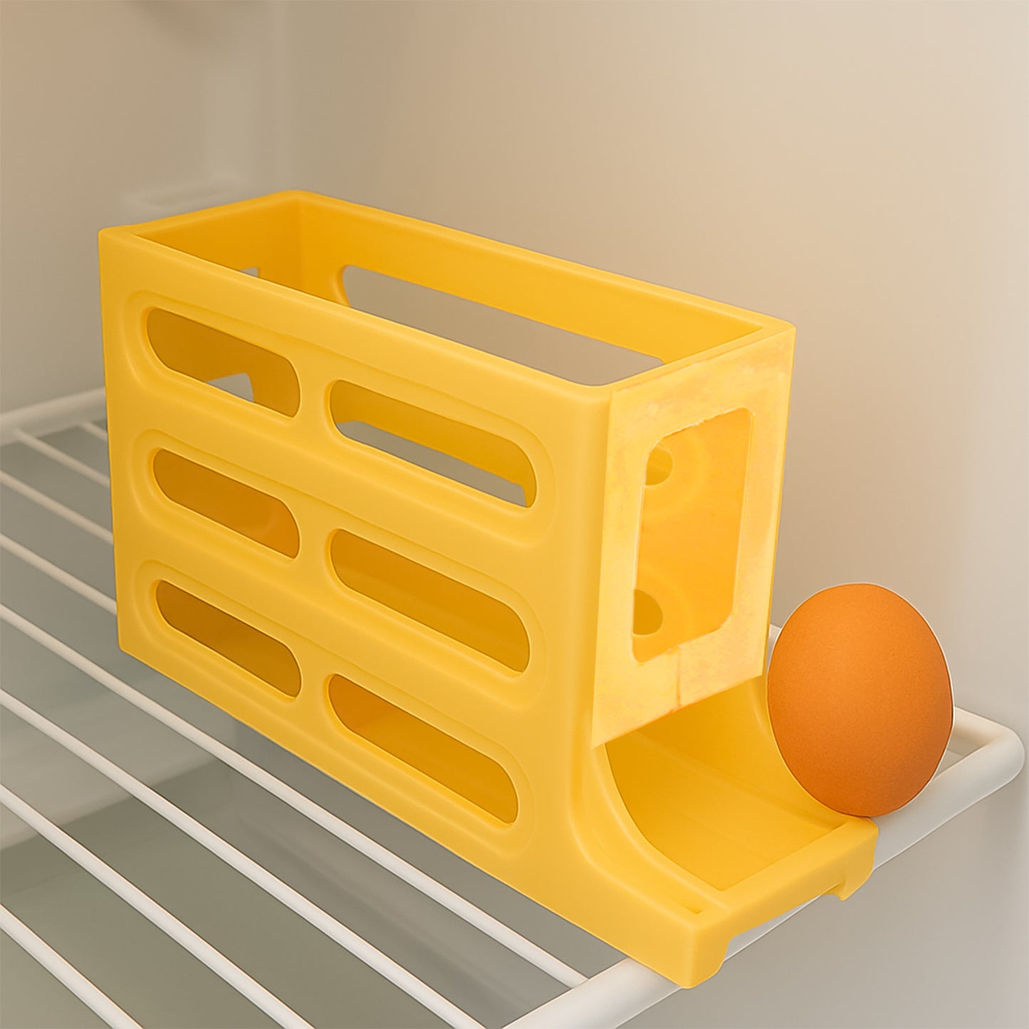 3-layer Rolling Egg Storage Rack Dispenser (1 Pc)