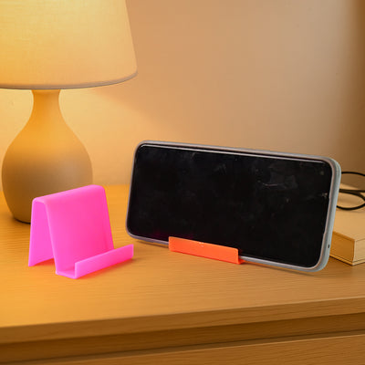 Durable Plastic Mobile Phone Stand With Angled Support (2 Pc  Mix Color) - second image