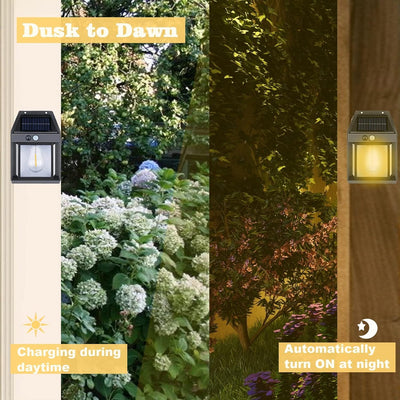 Solar Wall Lights  Lamp Outdoor Wireless Dusk To Dawn Porch Lights Fixture Solar Wall Lantern With 3 Modes  Motion Sensor Waterproof Exterior Lighting With Clear Panel (1 Pc ) - second image