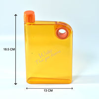Notebook Style Slim Water Bottle (380 Ml Multicolor) - LootFaat