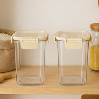 Apex Press N Lock Airtight Kitchen Storage Container Set (2pc1400ml) Approx