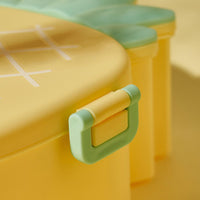 5750 Kids Lunch Box Cute Pineapple Shaped Bento Box With Fork Spoon Snack Candy Container Microwave Portable Office Lunch Box (1 Pc  With Spoon  Fork)