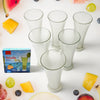 High Quality Faluda Ice Cream Juicer And Water Glasses Set Of 6 Transparent Drinking Water Glasses Stylish Glasses For Faluda Water Juice Glass Set Of 6 Pcs (300 Ml Approx)