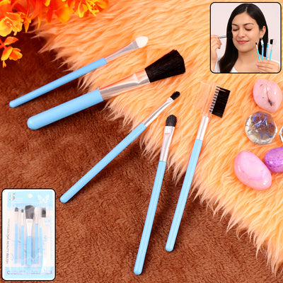 5-Piece Makeup Brush Set - Essential Kit for Flawless Application