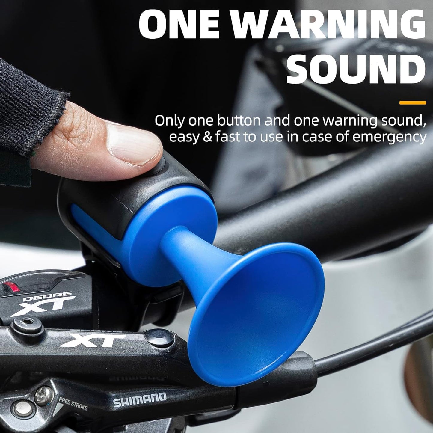 120dB Loud Bicycle Horn - Electronic Bike Bell with Waterproof Design