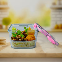 Clear Plastic Food Storage Container with Lid - 1400ml