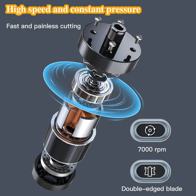 Easy Trim Compact Nose Hair Trimmer – 7000RPM Precision Safe Design, Waterproof & Rechargeable