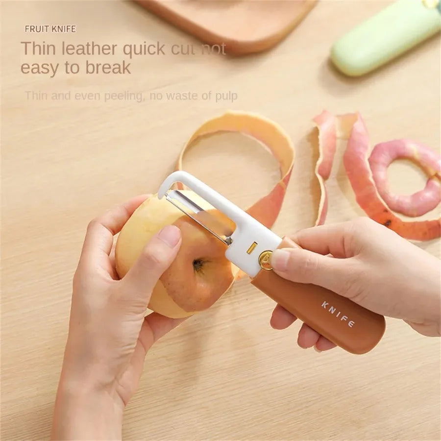 2-in-1 Peeler & Knife – Multifunctional Stainless Steel Fruit Tool