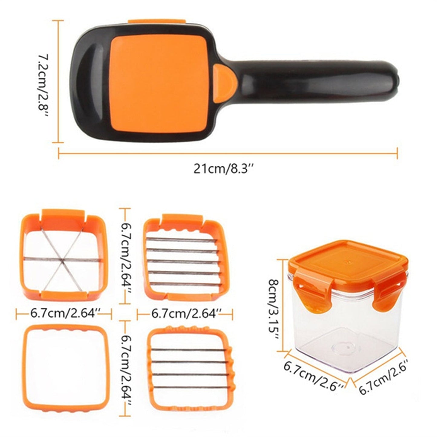 5 In 1 Nicer Dicer Used For Cutting And Shredding Of Various Types Of Food Stuff In All Kitchen Purposes. - LootFaat