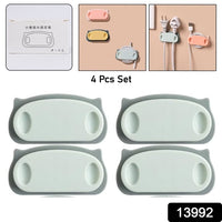 Pig Plug Wire Organizer Cable Holder Clips With Self-adhesive Pad (4 Pcs Set) - LootFaat