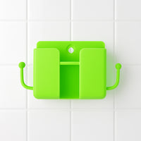1 Pc Neon Green Wallmount Mobile Stand With Hook