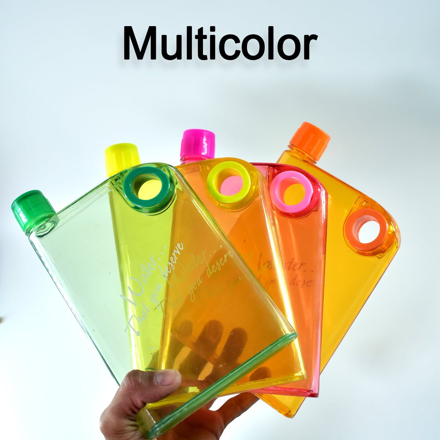 Notebook Style Slim Water Bottle (380 Ml Multicolor) - LootFaat