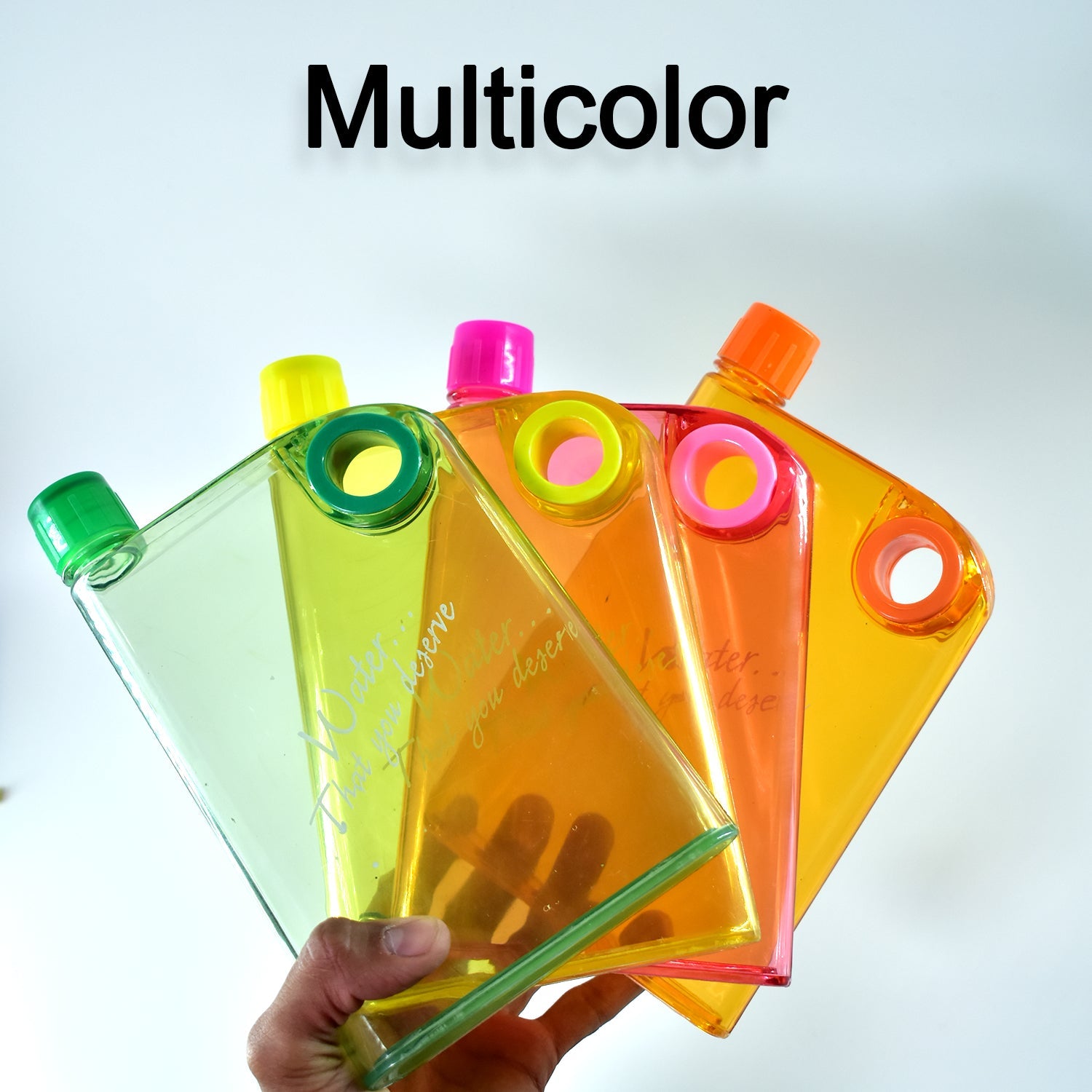 Notebook Style Slim Water Bottle (380 Ml Multicolor) - LootFaat