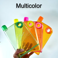 Notebook Style Slim Water Bottle (380 Ml Multicolor) - LootFaat