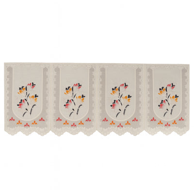 Floral Sofa Seat Runner Protector - (1 Pc  134x28 Inch)