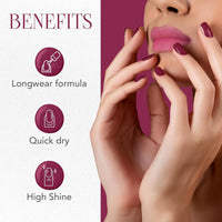 Og Beauty Burgundy Plum Gel Intense Nail Polish (1 Pc  10 Ml)