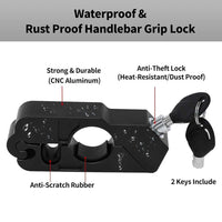 Motorcycle Grip Lock Universal Motorcycle Handlebar Throttle Grip Security Lock - LootFaat