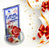 Lovely Rose Gift Showpiece Love Showpiece Valentines Day Gift Cute Anniversary Wedding Birthday Boyfriend Husband Romantic Unique Gift Set Home Decoration Gift Set (1 Pc)