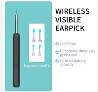 HD Wireless Ear Wax Removal Camera – Smart Visual Ear Cleaner with LED Light & App Support