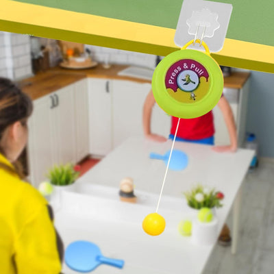 Hanging Table Tennis Trainer Set - Indoor Self Training with 3 Balls - second image