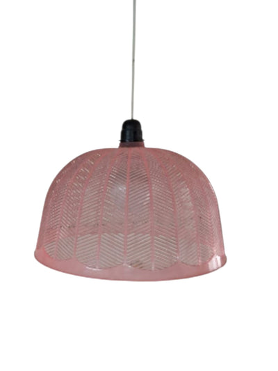 cute hangign plastic pink lampshade - second image