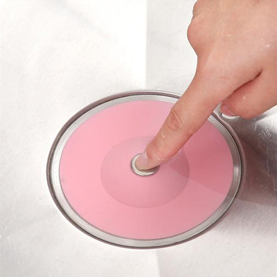 Creative 2-in-1 Silicone Sewer Sink Sealer Cover Drainer (Multicolour) - second image