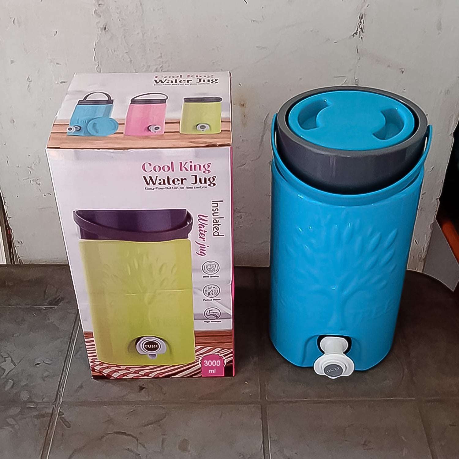 Insulated Plastic Water Rover Jug With A Sturdy Handle Water Jug Camper With Tap Plastic Insulated Water Water Storage Cool Water Storage For Home  Travelling (3000 Ml) - LootFaat
