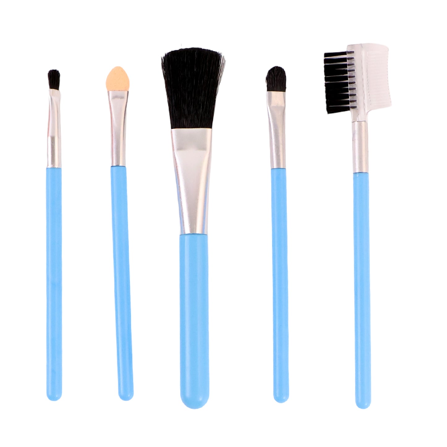 5-Piece Makeup Brush Set - Essential Kit for Flawless Application