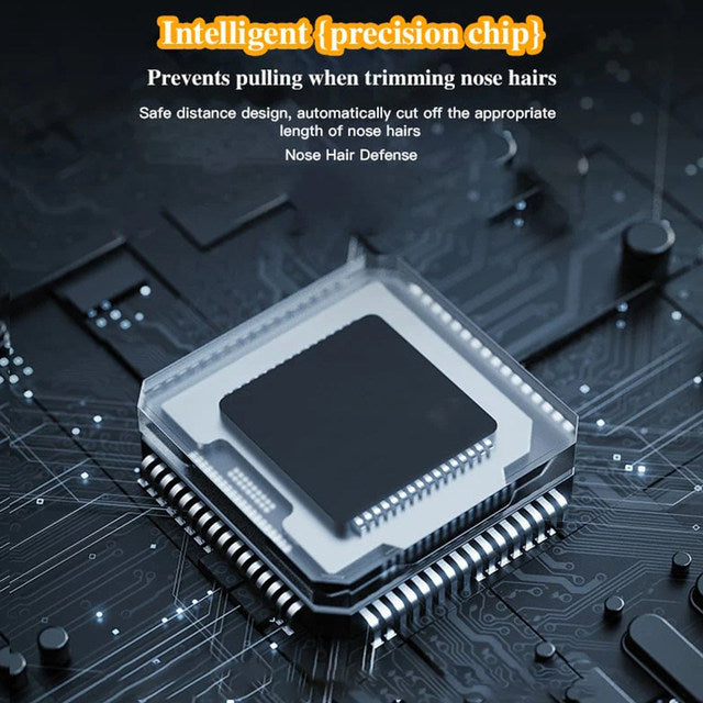 Easy Trim Compact Nose Hair Trimmer – 7000RPM Precision Safe Design, Waterproof & Rechargeable