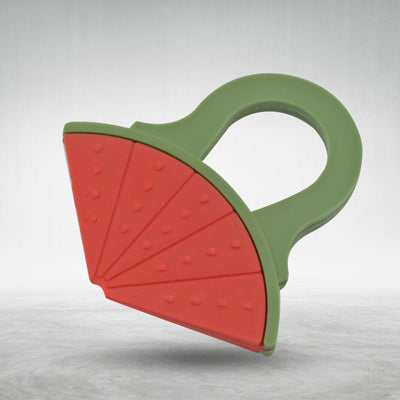 Baby Silicone Teether Fruit Teether For Toddlers100 Food Grade Silicone Teether Non-toxic  Latex Free Suitable For Kids Above 3 Months - Grapes Banana Watermelon (1 Pc ) - second image