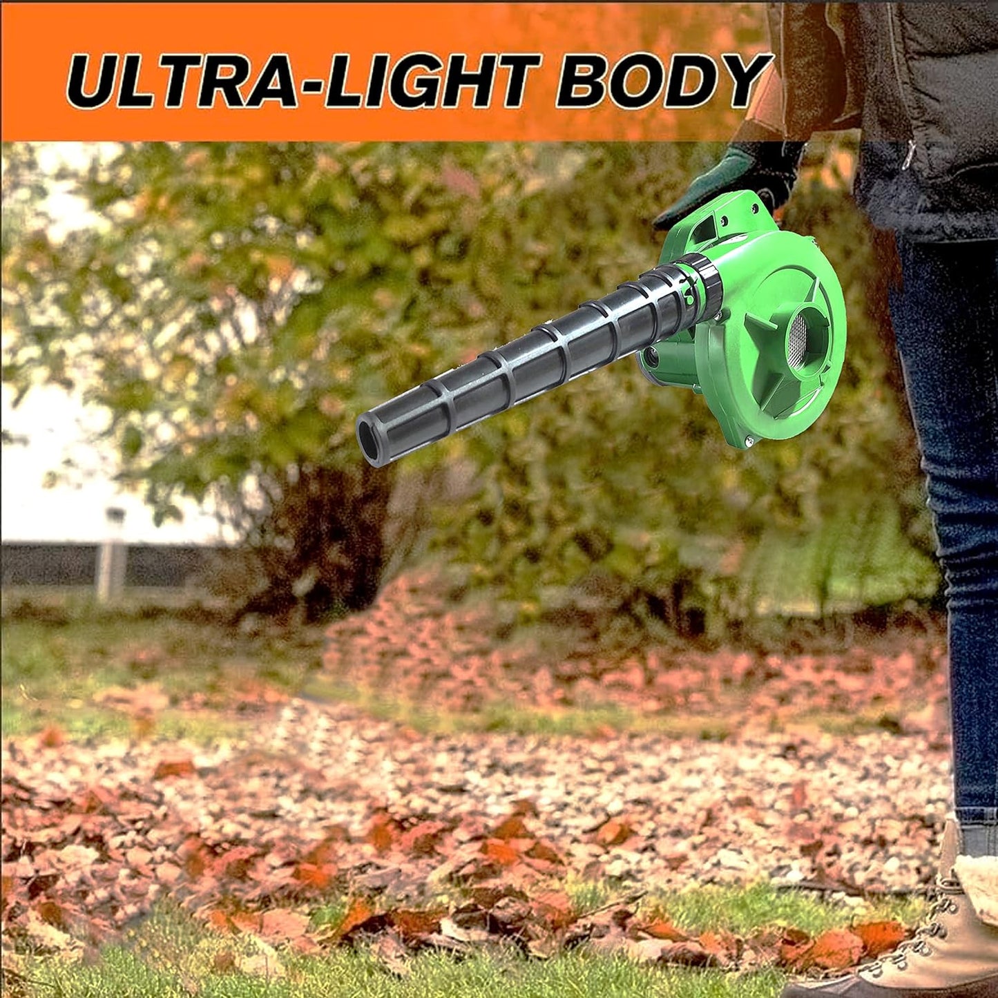 650W Electric Air Blower for Home, Office, Car, & Garden - Powerful Dust & Leaf Cleaning