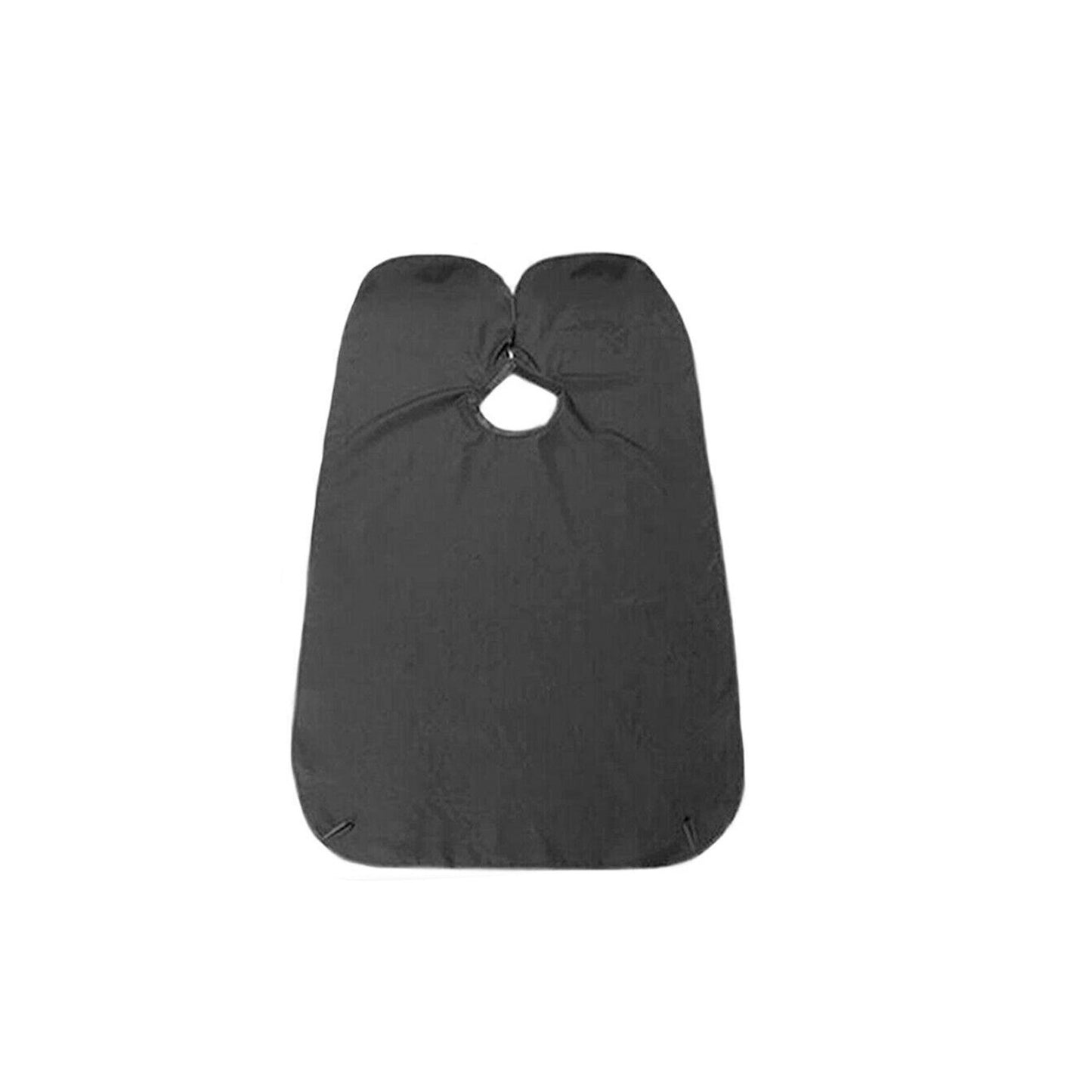 Beard Bib - Hair Clippings Catcher Apron for Men's Grooming (Black)