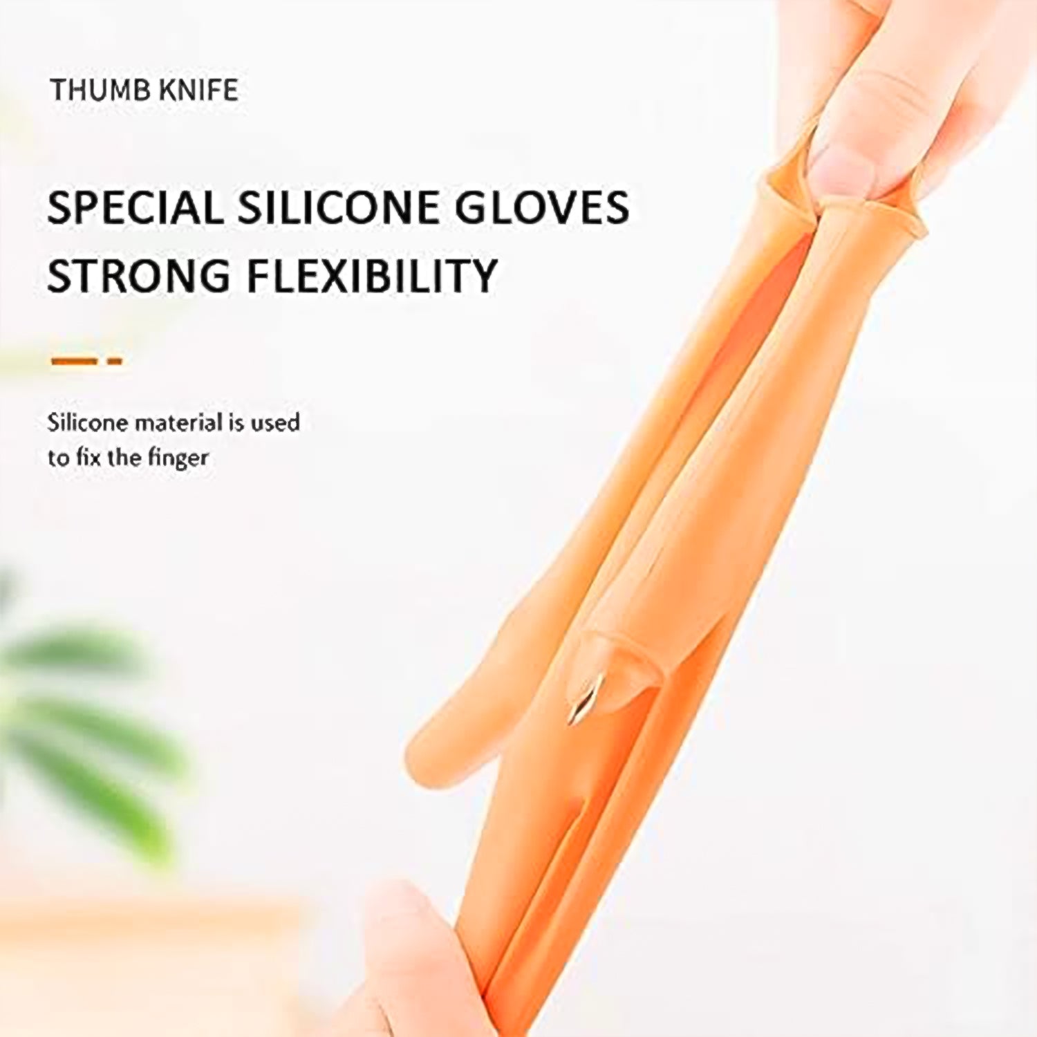 Gloves Silicone Thumb Knife Finger Protector - LootFaat