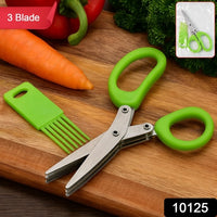 Premium 3-blade Multipurpose Kitchen Scissors With Cleaning Comb