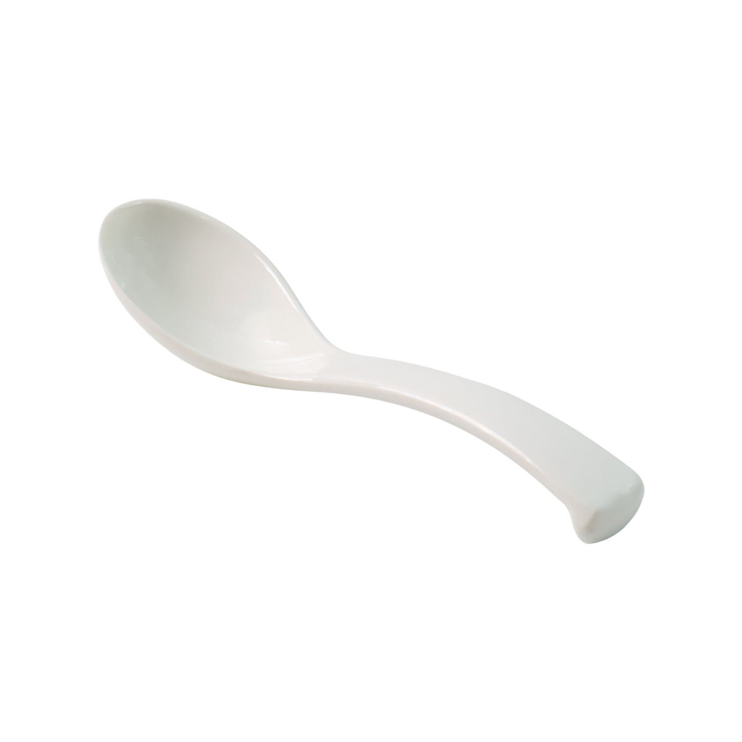 Plastic Soup Spoon  Deep Bowl (1 Pc  White)