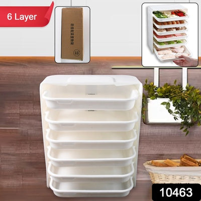 6-Layer Wall Mount Food Storage Rack
